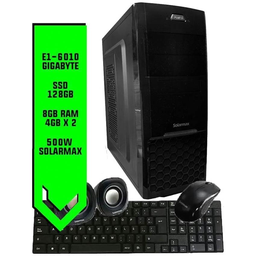 Pc Solarmax A4120 (E1 6010 8gb Ddr3 Ssd 128gb) Con Kit